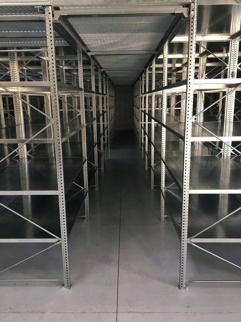 Regal metalowy magazynowy M25 30 polek 120 kg Width 653 cm