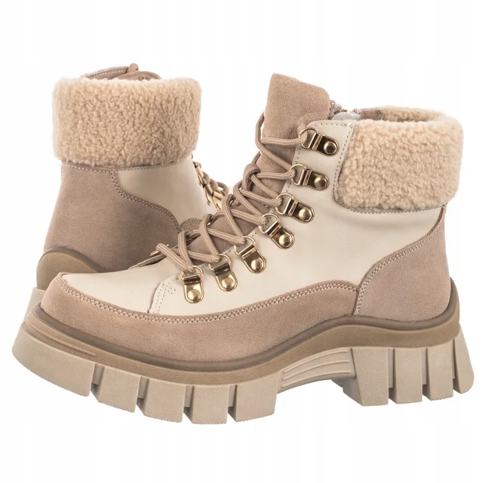 Dámské zateplené trapery Filippo béžové DBT6471/24