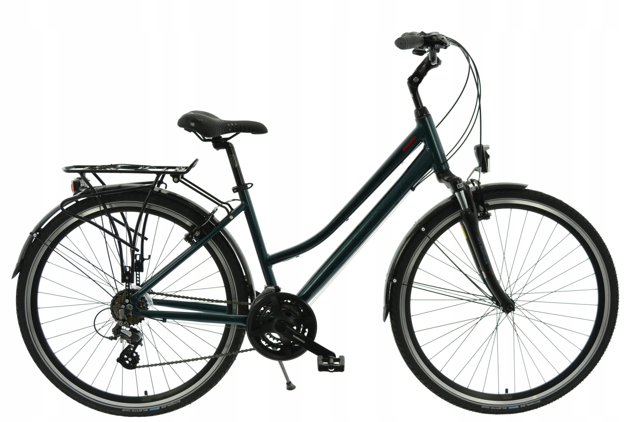 ROWER KANDS TRAVELX RAMA 17 KOŁA 28 ZIELONY POŁYS 28 Travelx ciemno