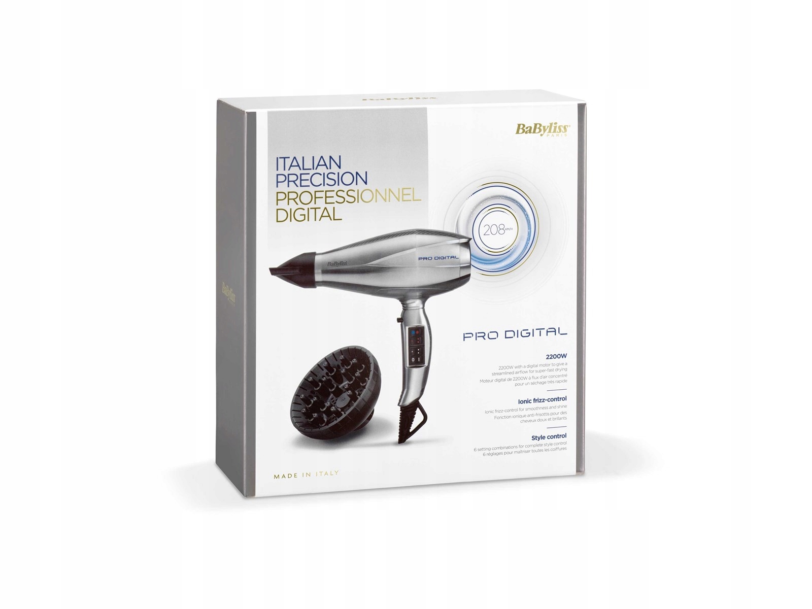 Sušič vlasov Babyliss 6000E Pro Digital výkonný, profesionálny, 2200 W