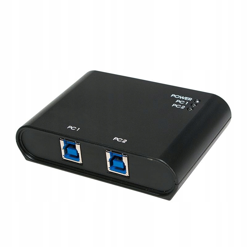 Przełącznik Usb 3.0 2-Portowy Drukarki Sharing, Szybki Transfer 5 Gb/s, Log