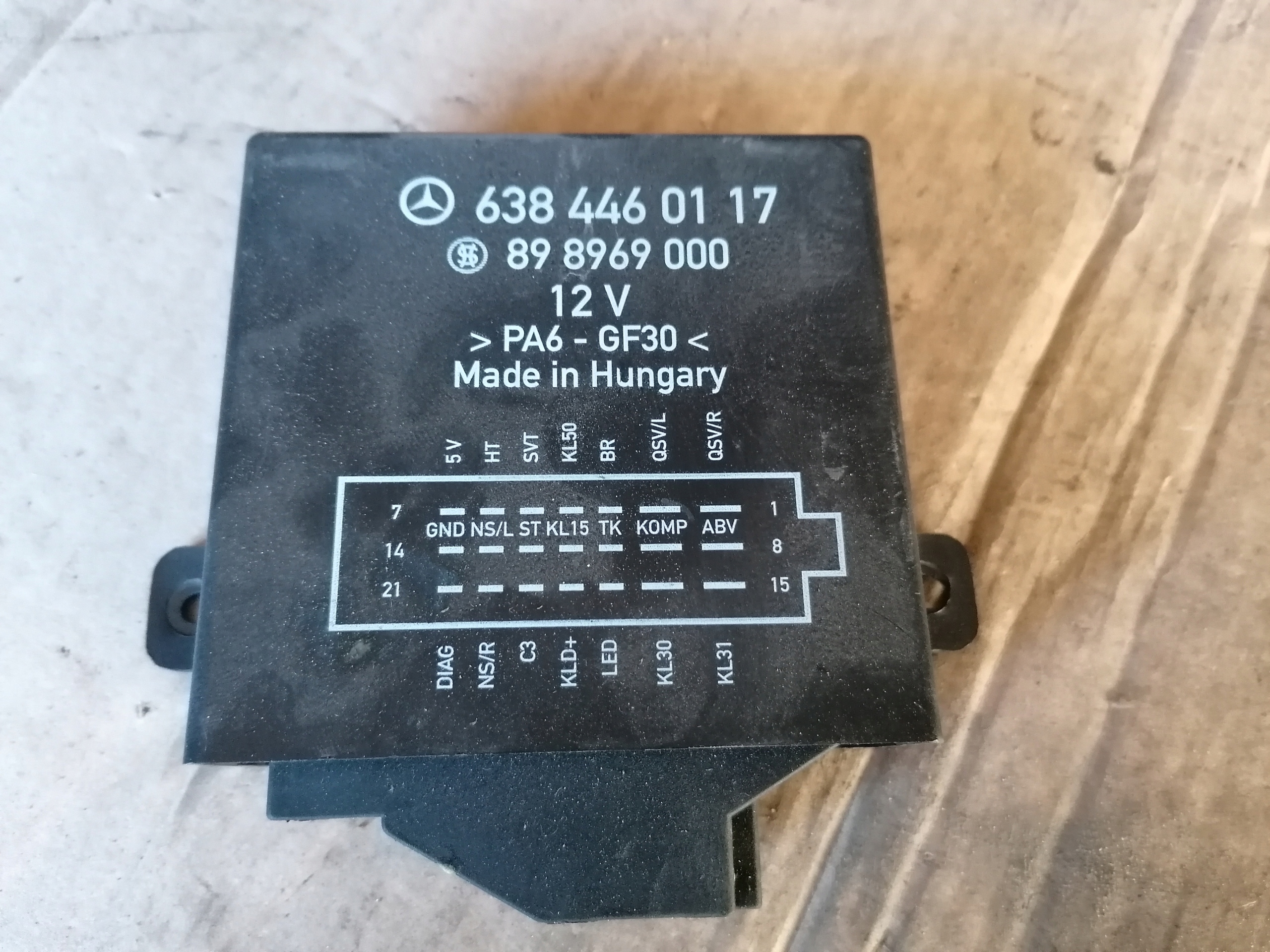 6384460117 898969000 - Драйвер модуль подвески MERCEDES VITO W638