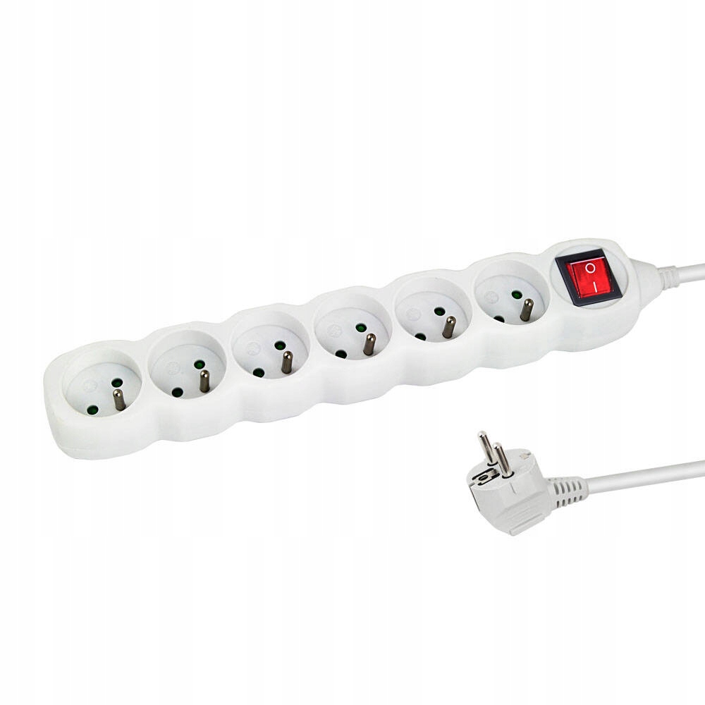 Listwa zasilająca Esperanza ELK218W 6 gniazd 3 m biały