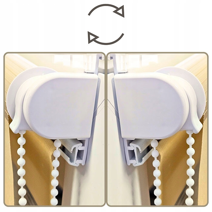 ROLETA ROLETY DZIEŃ NOC 46x150 CM Z NAPINACZEM NA WYMIAR RÓŻNE KOLORY Kolor beżowy biały czarny kremowy odcienie brązowego odcienie różowego odcienie szarości