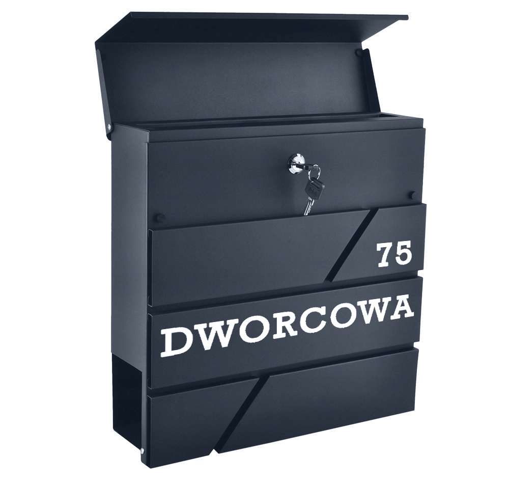 poštovní schránka Poštovní Antracit Mnoho Vzorů