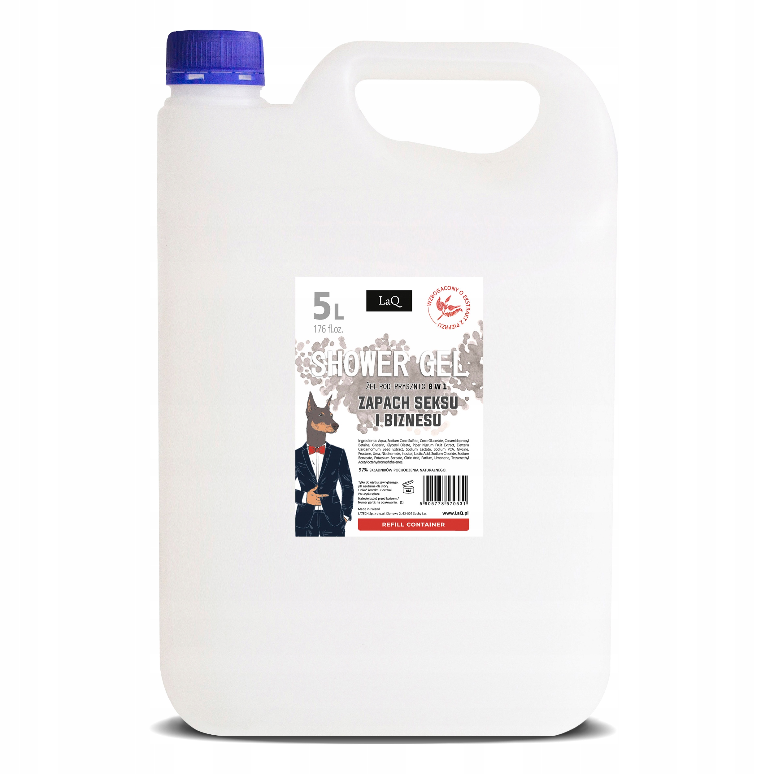 Sprchový gel pro muže – Vůně Sexu A Podnikání 5 l LaQ
