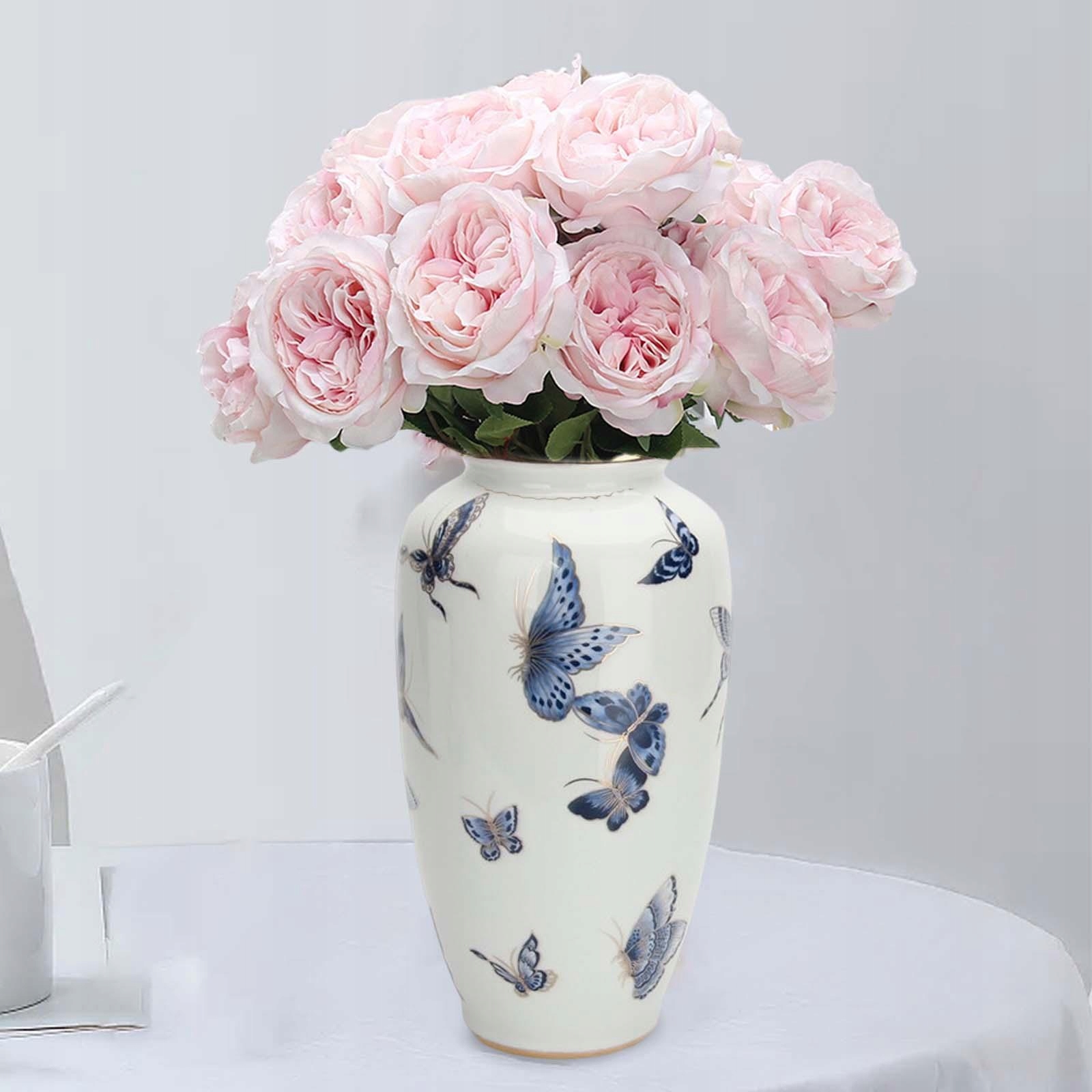 Chiński Wazon Ceramiczny Duży Szerokie Usta Retro Marka inna