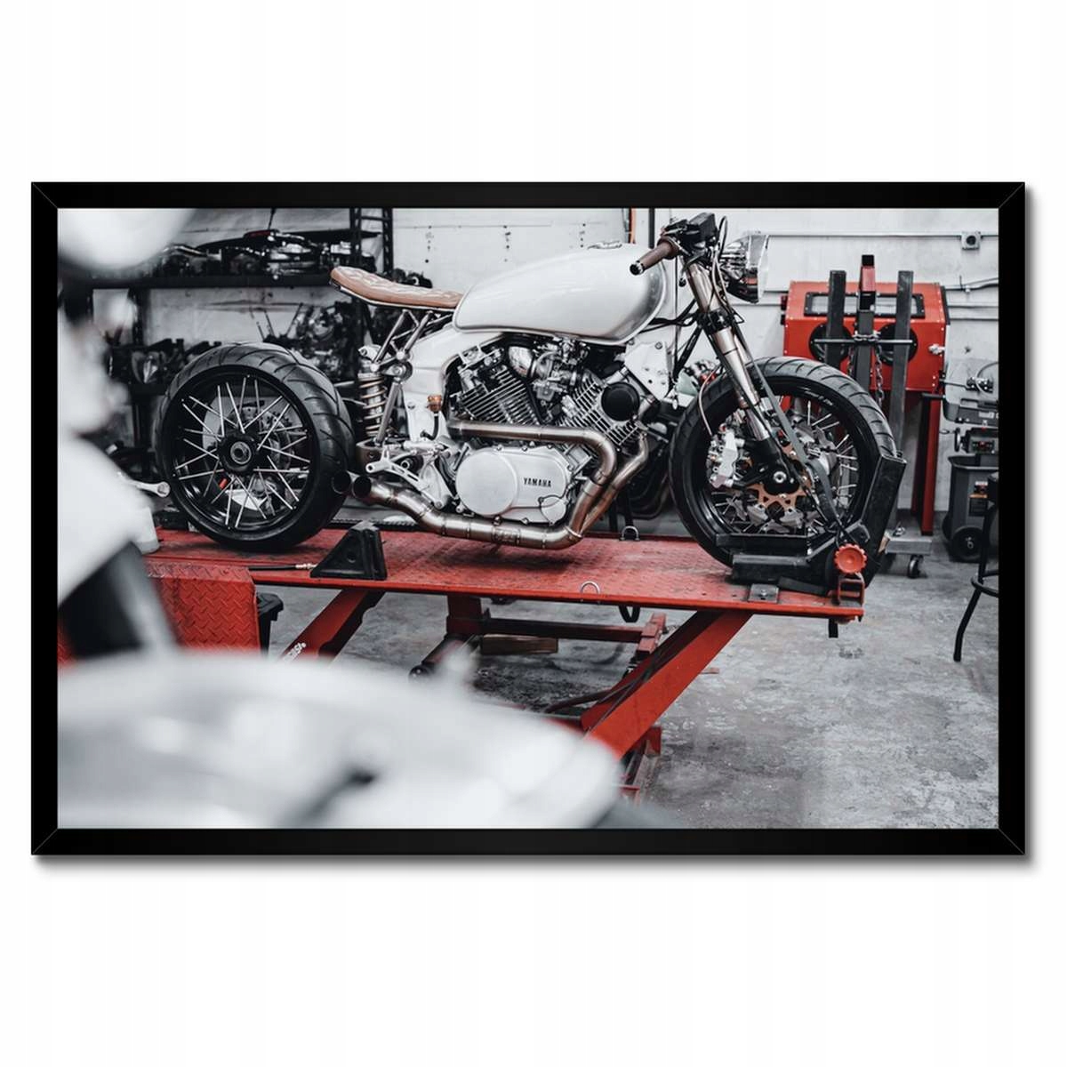 Plakáty v rámu 60x40 Yamaha Motocykl Garáž