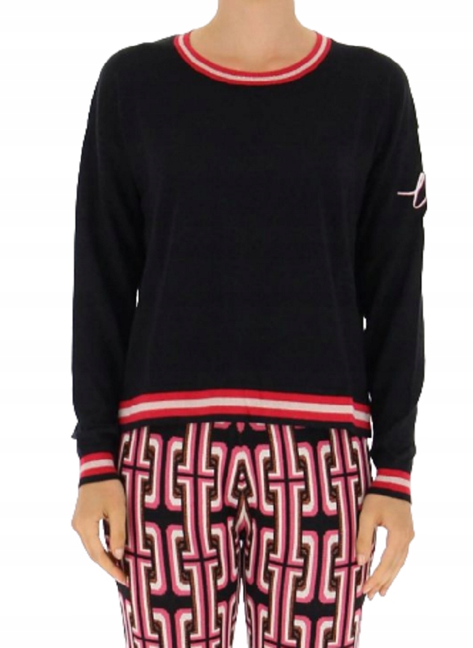 Liu Jo Lesklý Černý Svetr (XL)