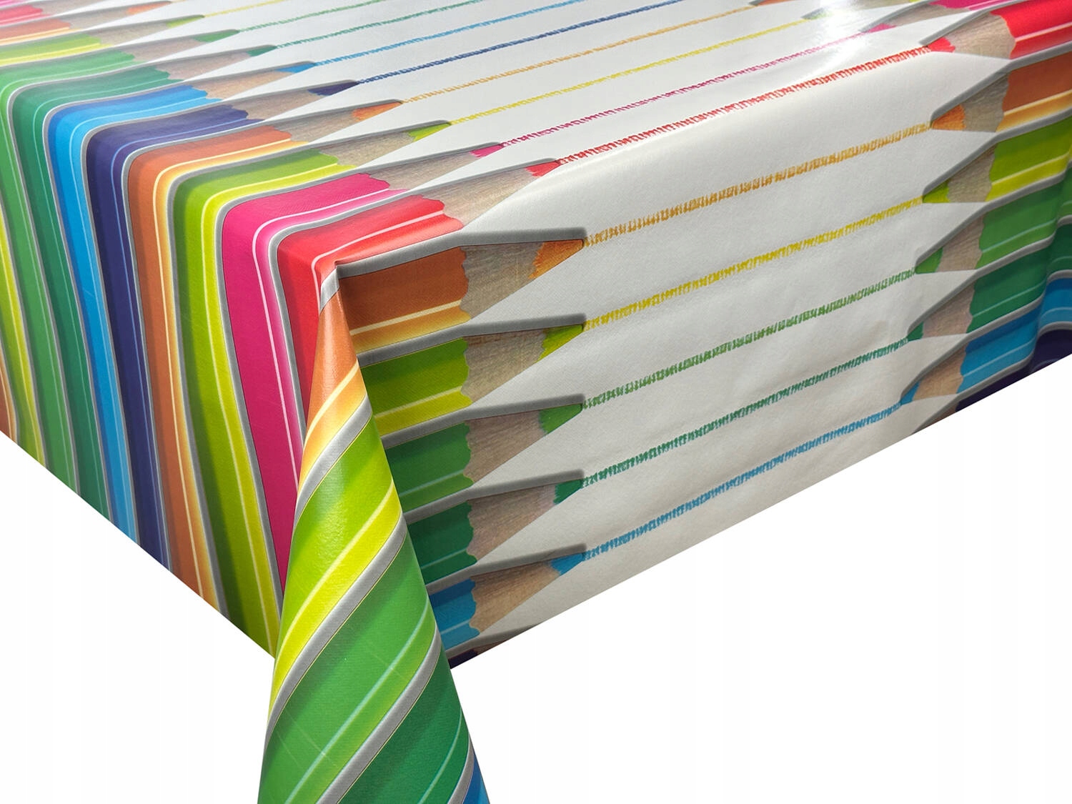 Cerata na Metry Obrus Ceratowy na Wymiar Szkoła Kolorowe Kredki 10x140 cm