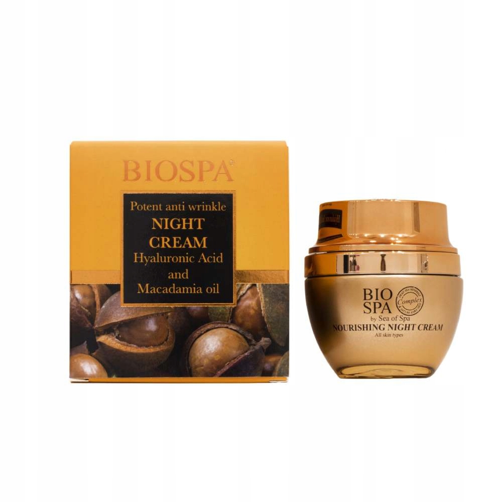 Bio Spa Anti-Wrinkle Night Cream Macadamia Oil & Dead Sea Minerals