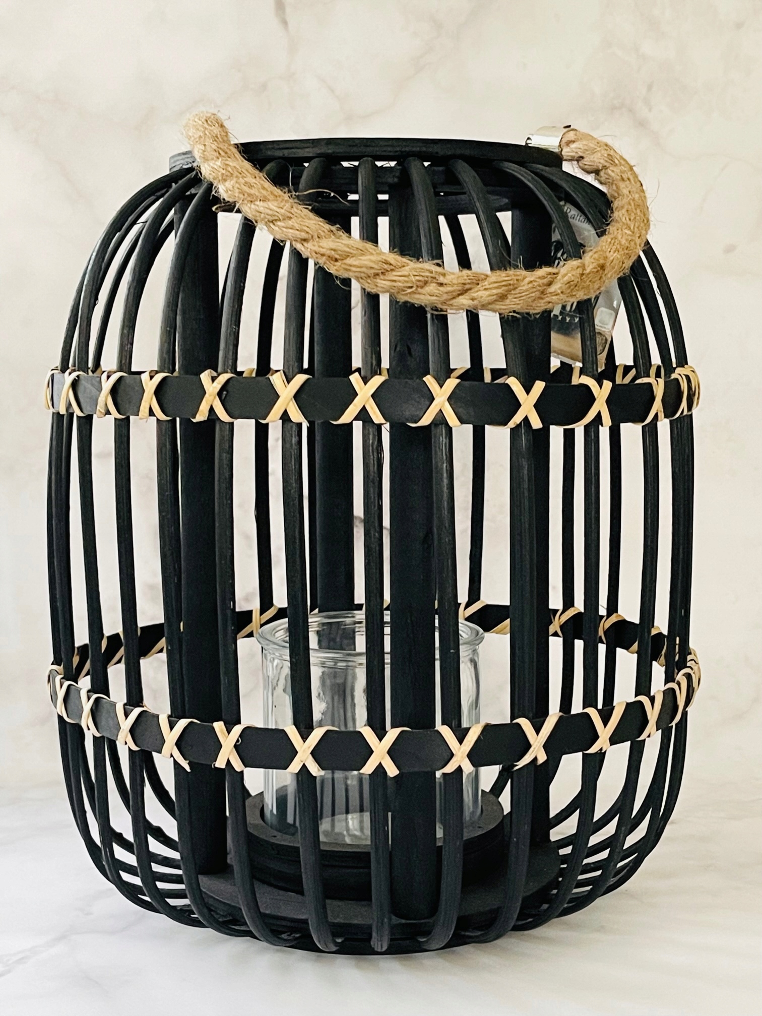 DUŻY LAMPION LATARENKA ŚWIECZNIK LOFT CZARNY BRĄZ Marka Style_Home