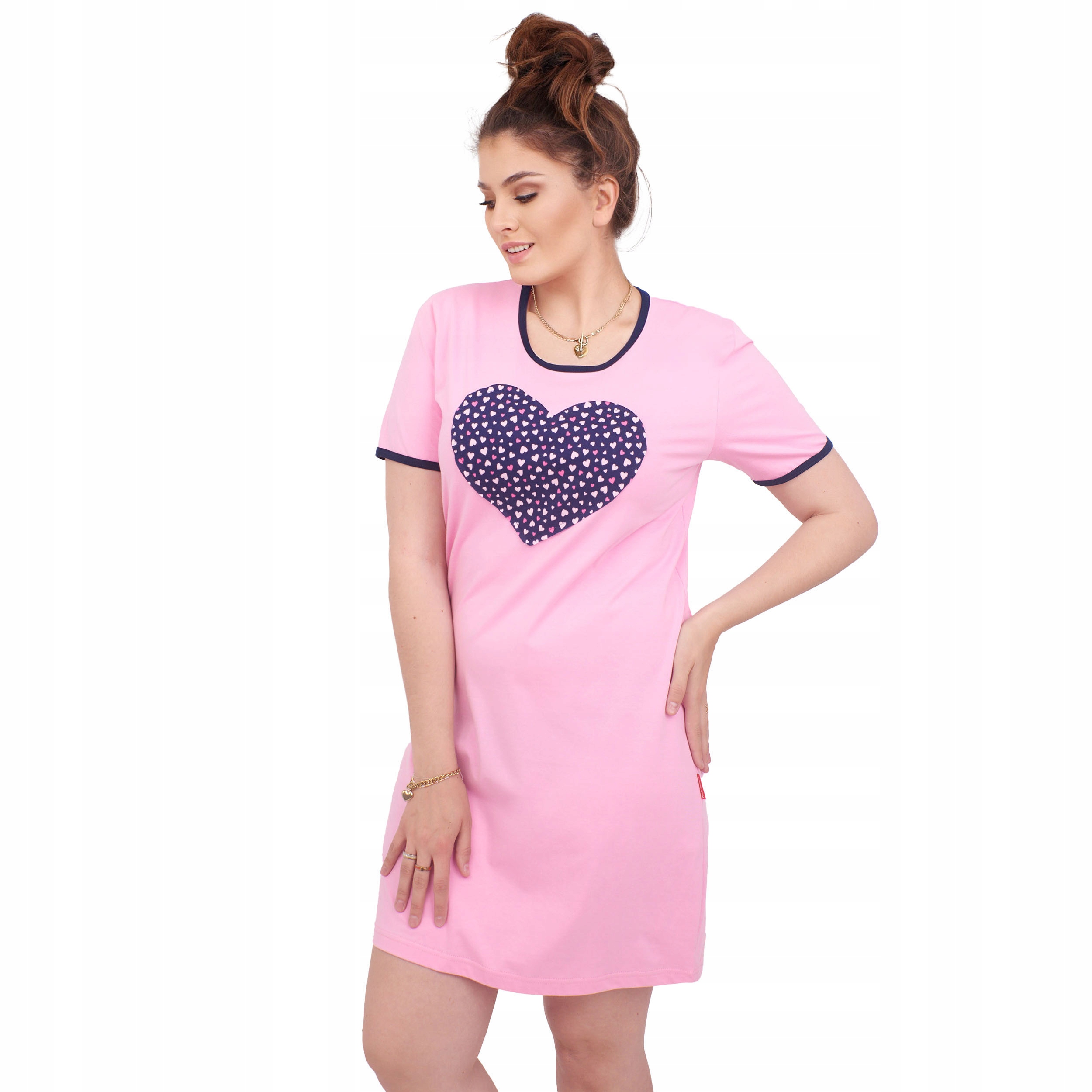 

Koszula Nocna Różowa W Serduszka Marcinkowski XXL