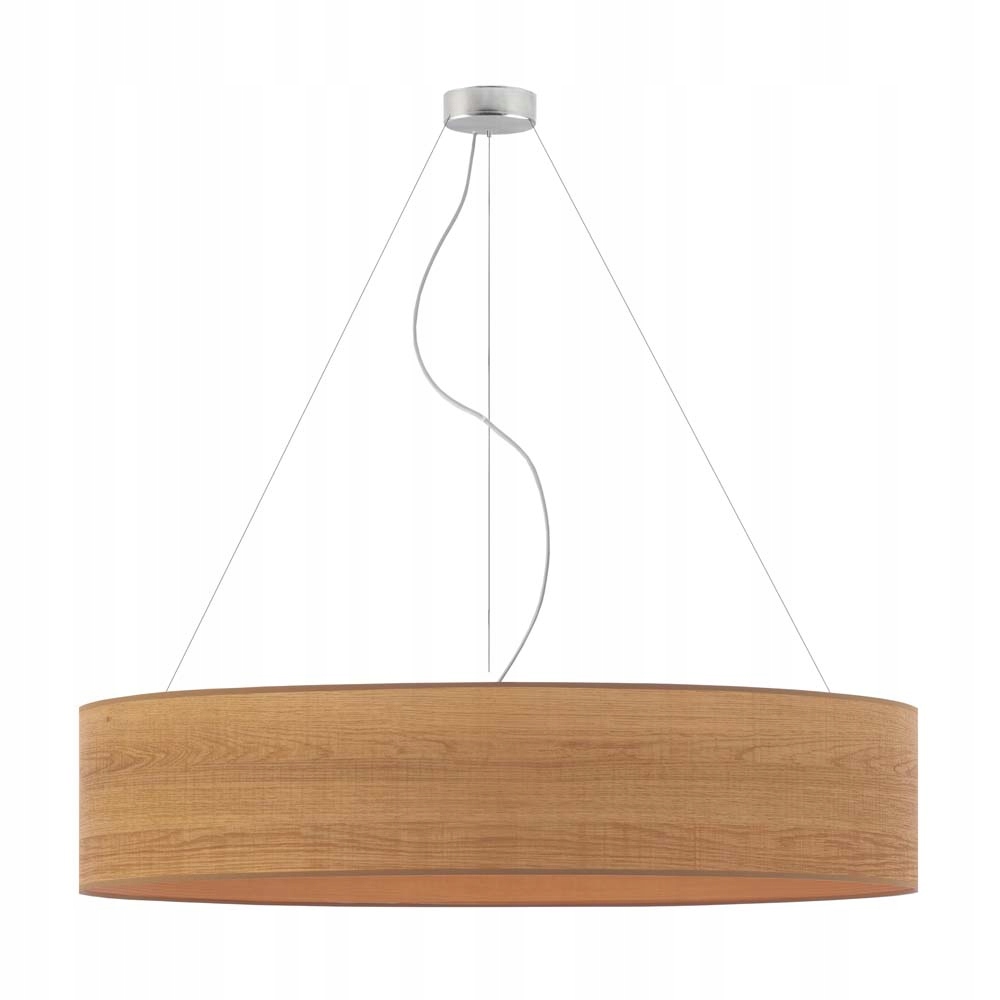 Lampa wisząca sufitowa żyrandol regulowany fornir abażur 100 Led E27 Blues