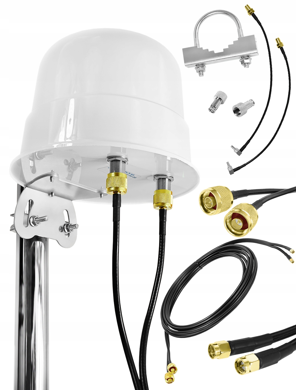 Silná všesměrová Lte anténa 2x12 dBi pro všechny modemy