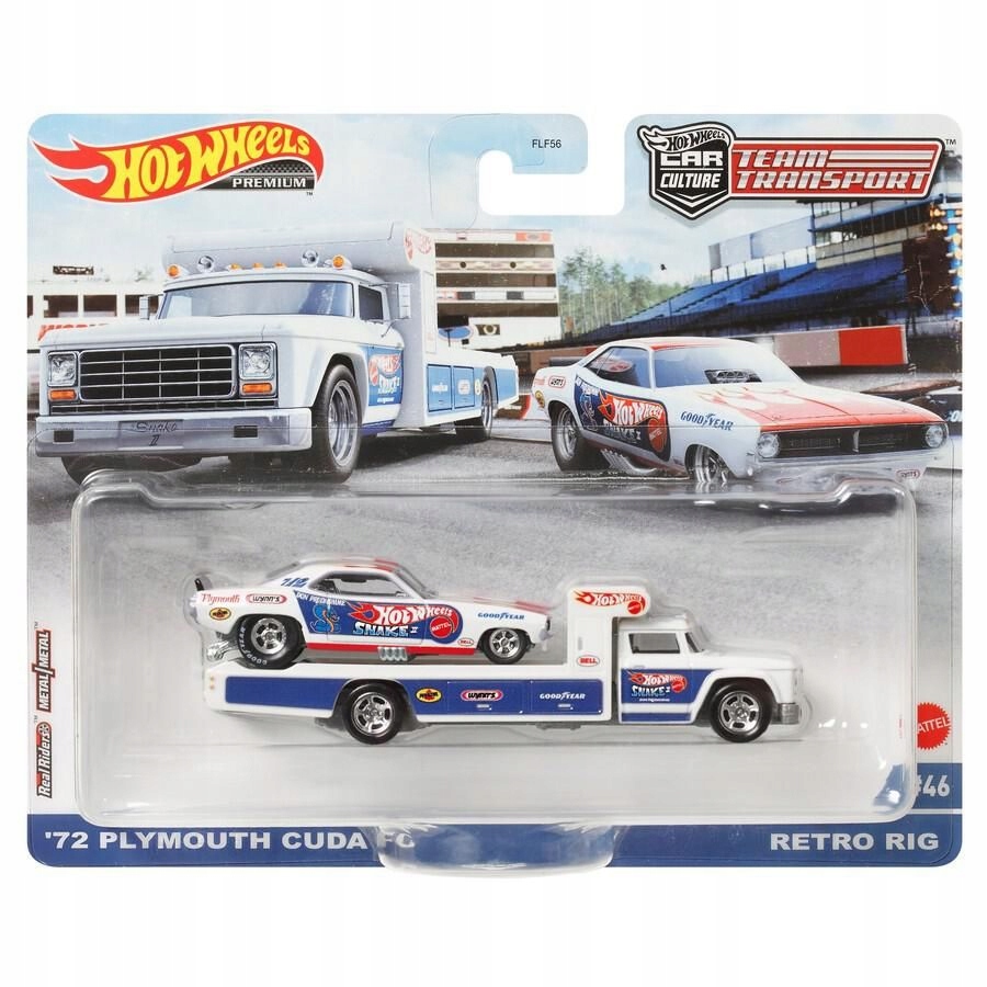 

Hot Wheels Team Transport Retro Rig 72 Plymouth Cu