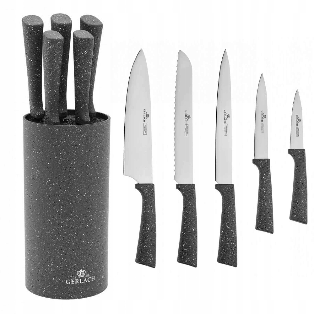 

Gerlach Smart Granit Zestaw noży w bloku komplet