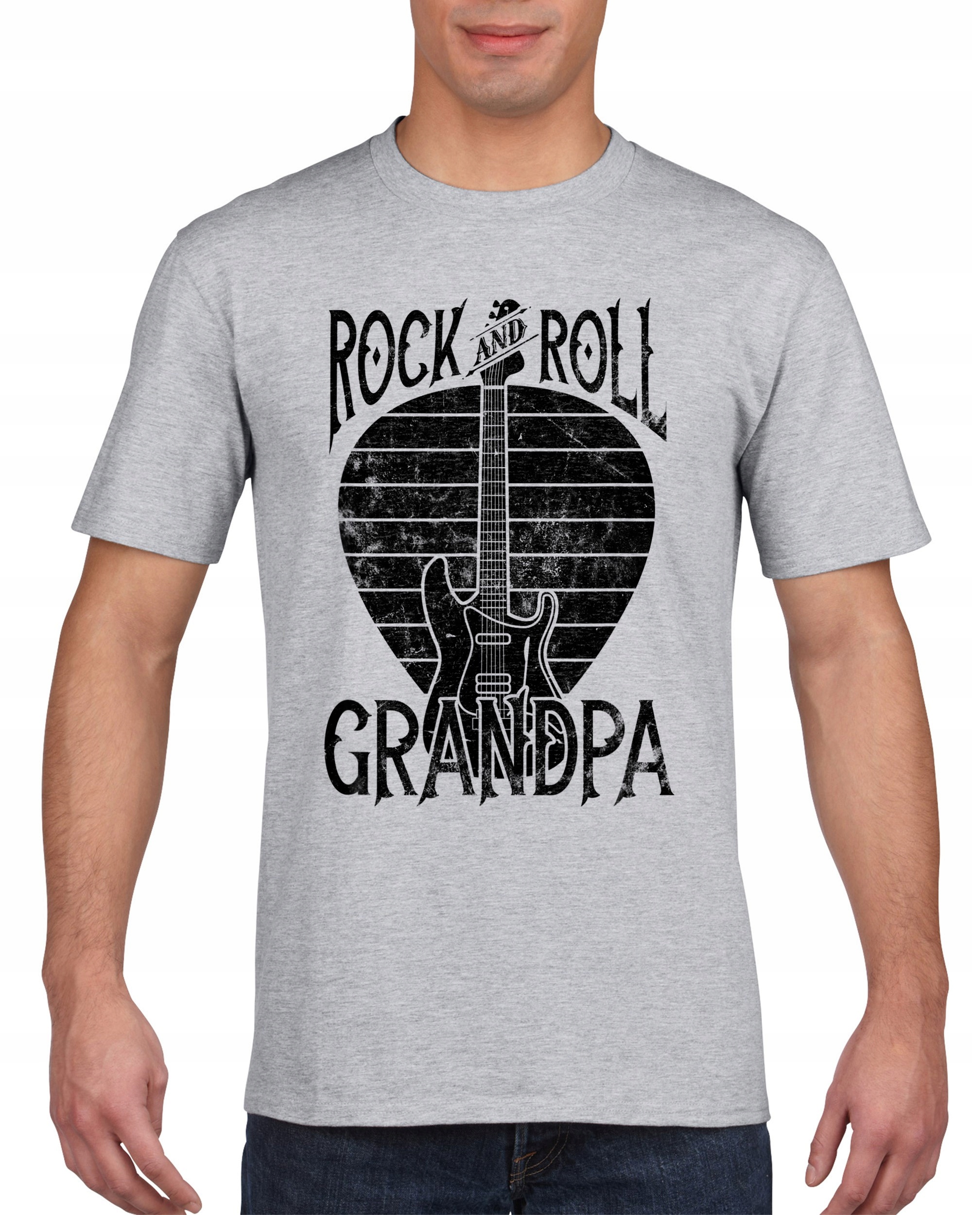 

Koszulka męska Dziadek rockowiec rock'n'roll S