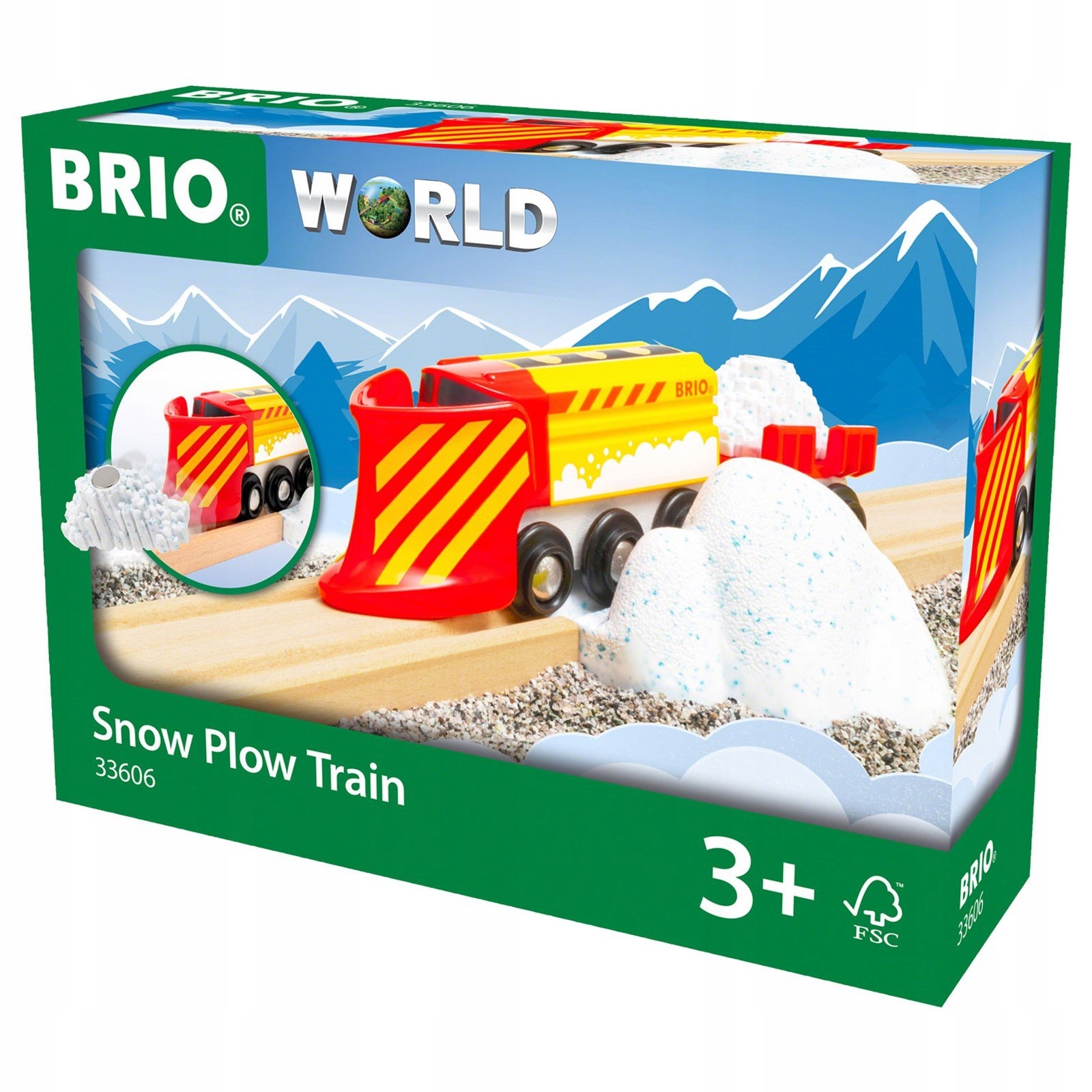 Vlak so snežným pluhom Brio 33606