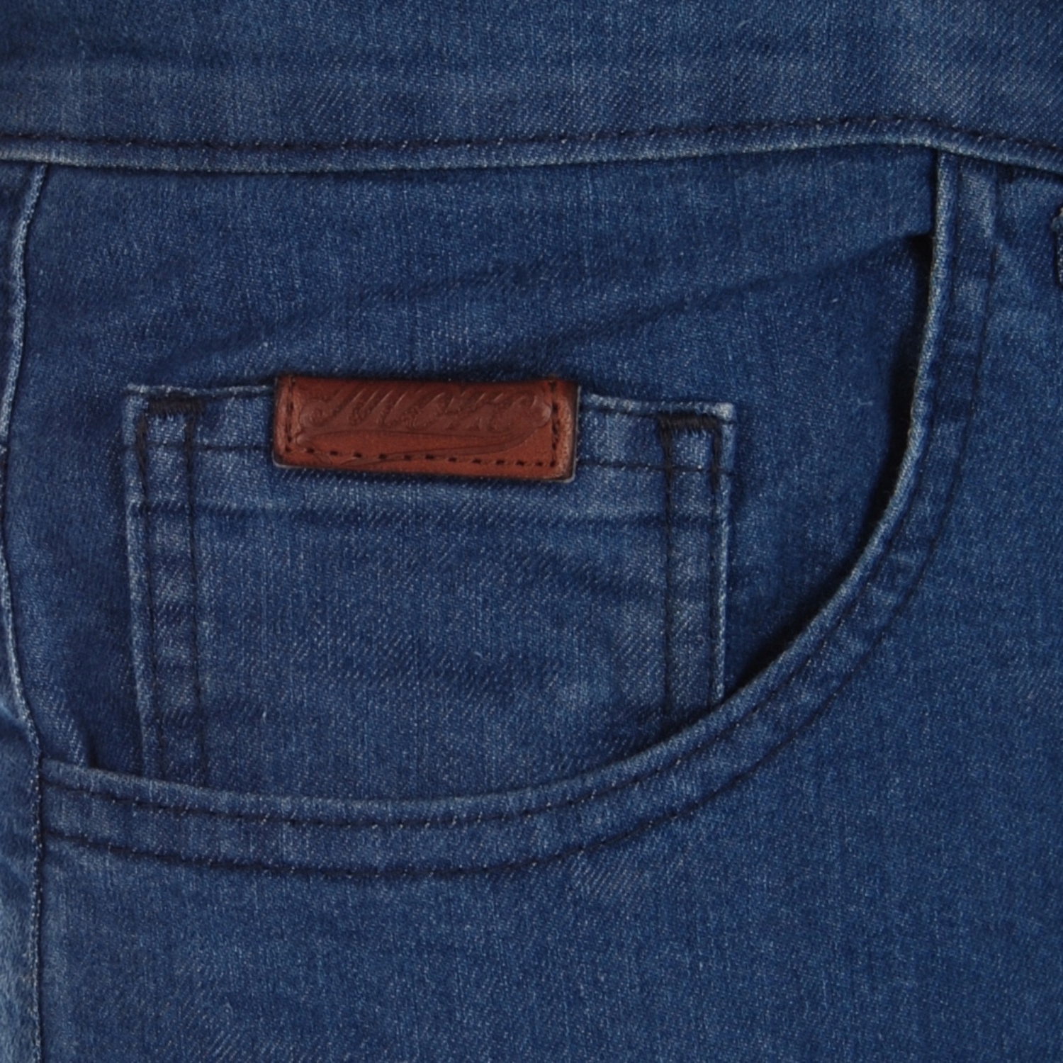 MORO SPORT Krótkie Spodenki Jeans SLANT TAG / S Kolor niebieski