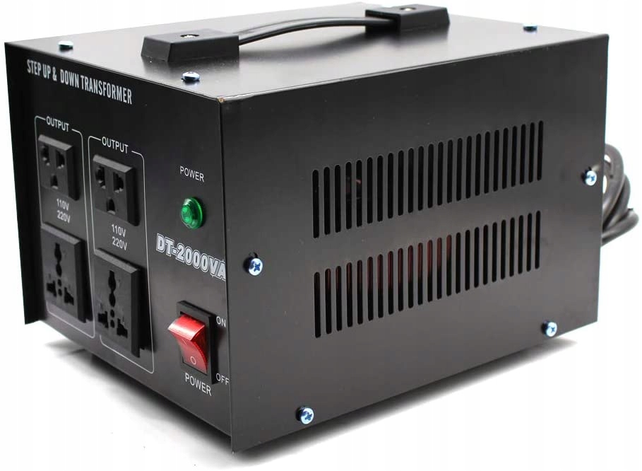 Transformator 2000W z USB 110V-230V Stan opakowania oryginalne