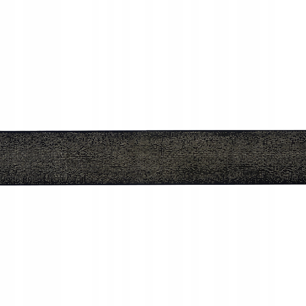 Guma 4cm Złoty/granatowy 1m dziana hiszpańska16223