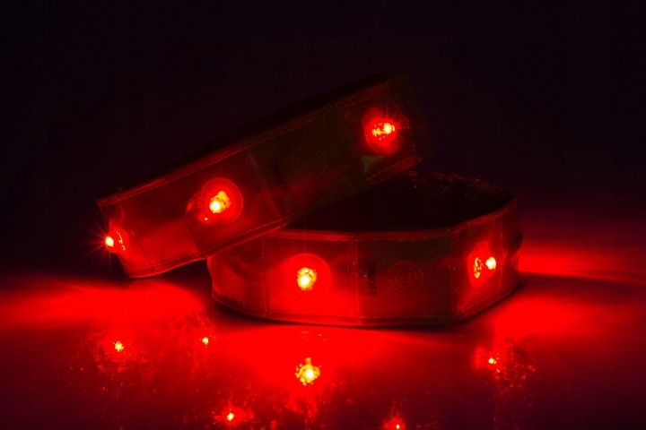 2x OPASKA ODBLASKOWA DIODY LED OPASKI ODBLASKOWE DO BIEGANIA NA SPACER Rodzaj opaska