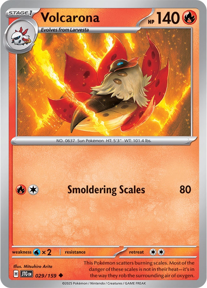 Volcarona (jtg 029) Journey Together Reverse Holo