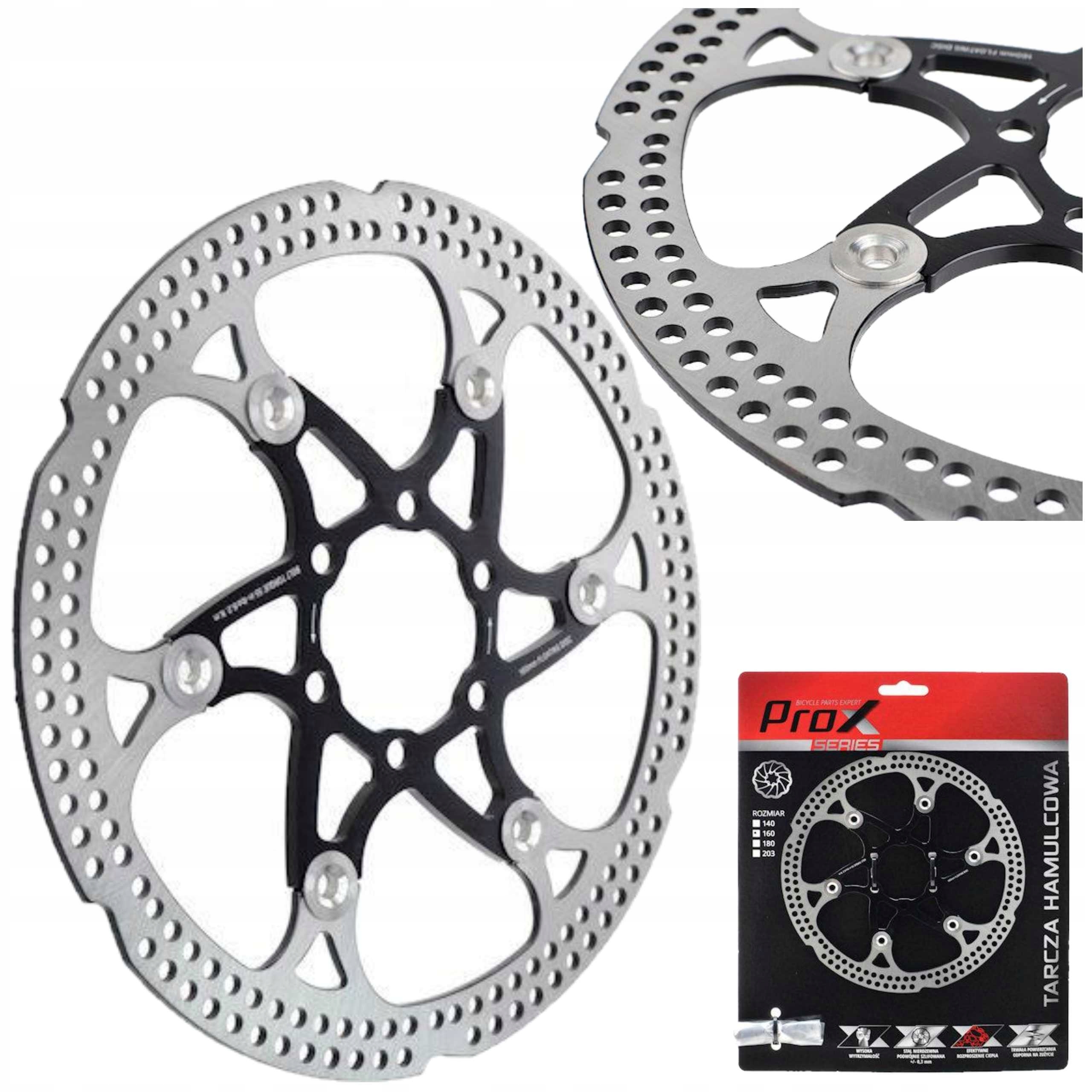 Brzdový kotouč Prox Rotor 203 Mm Černý pavouk 6-šroubů Nerezová Ocel