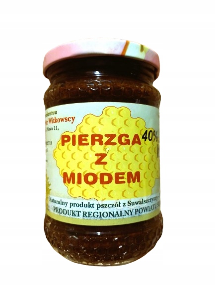 Pierzga w miodzie 40% 400g turbo mocna