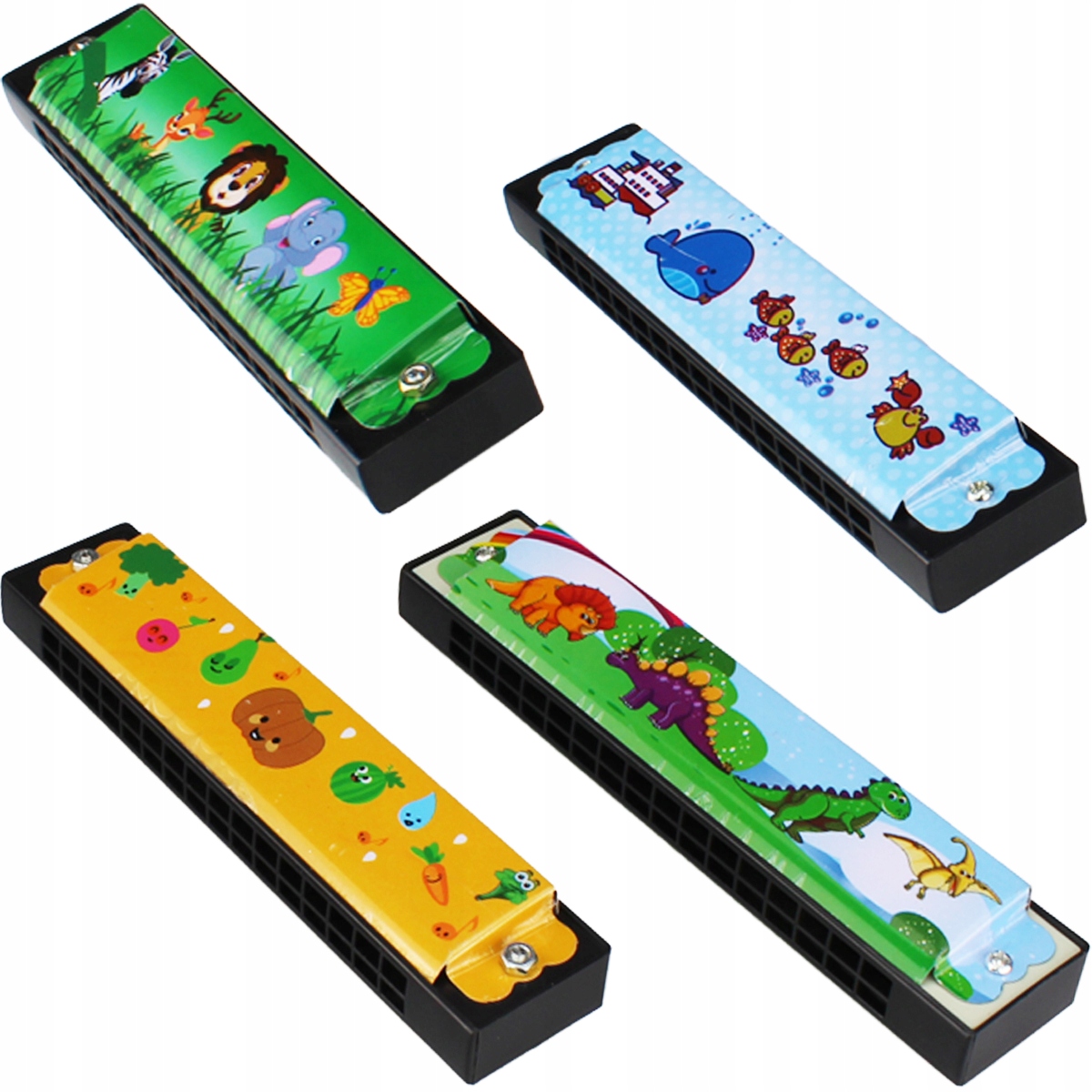 HARMONIJKA USTNA 16 OTWORÓW 13 CM MIX WZORÓW