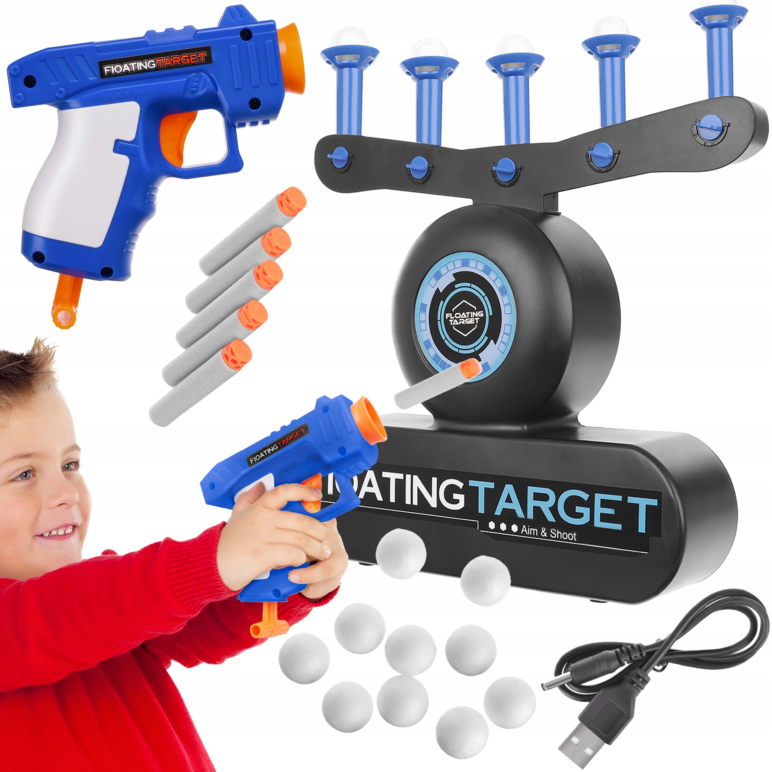 

Tarcza Elektroniczna Strzelanica 5 Celów +pistolet