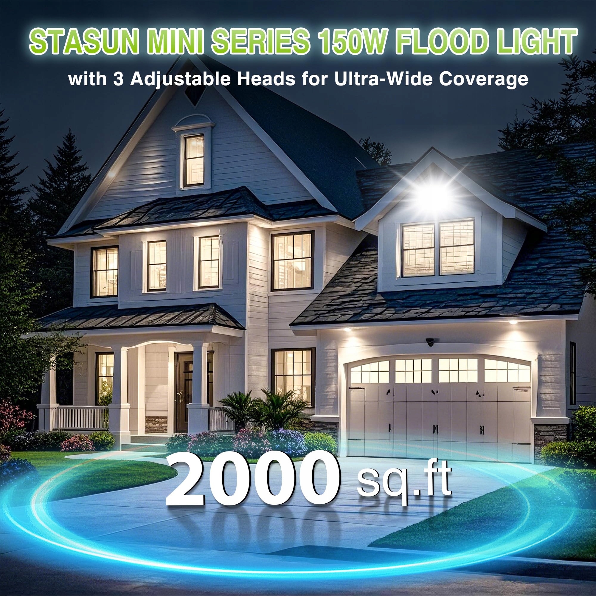 Naświetlacz LED 150W 15000lm 6000K IP66 Regulowany Do Stadionu STASUN — miniatura 4