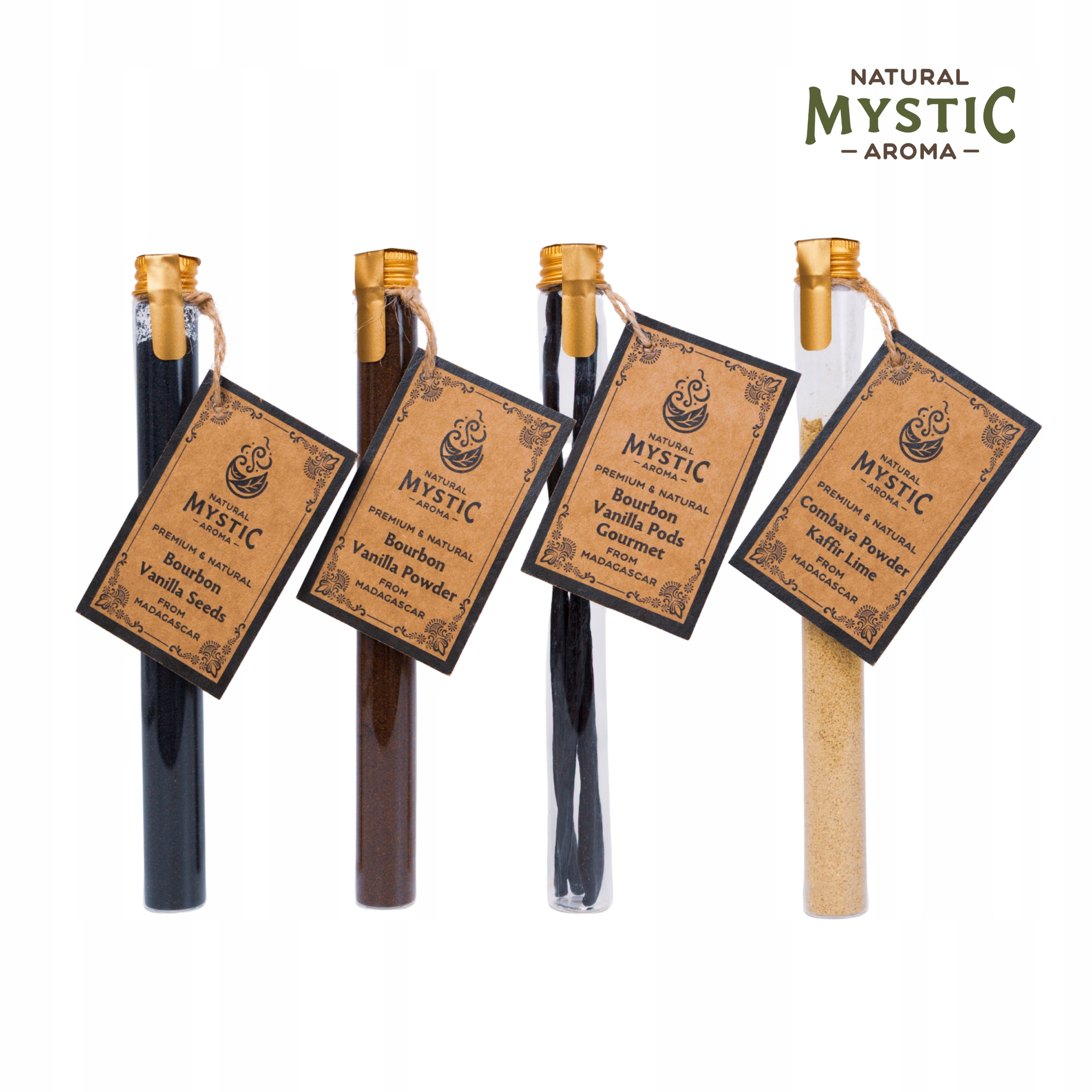 Levně Essence of Madagascar| Sada 4 lahviček s kořením přímo z Madagaskaru