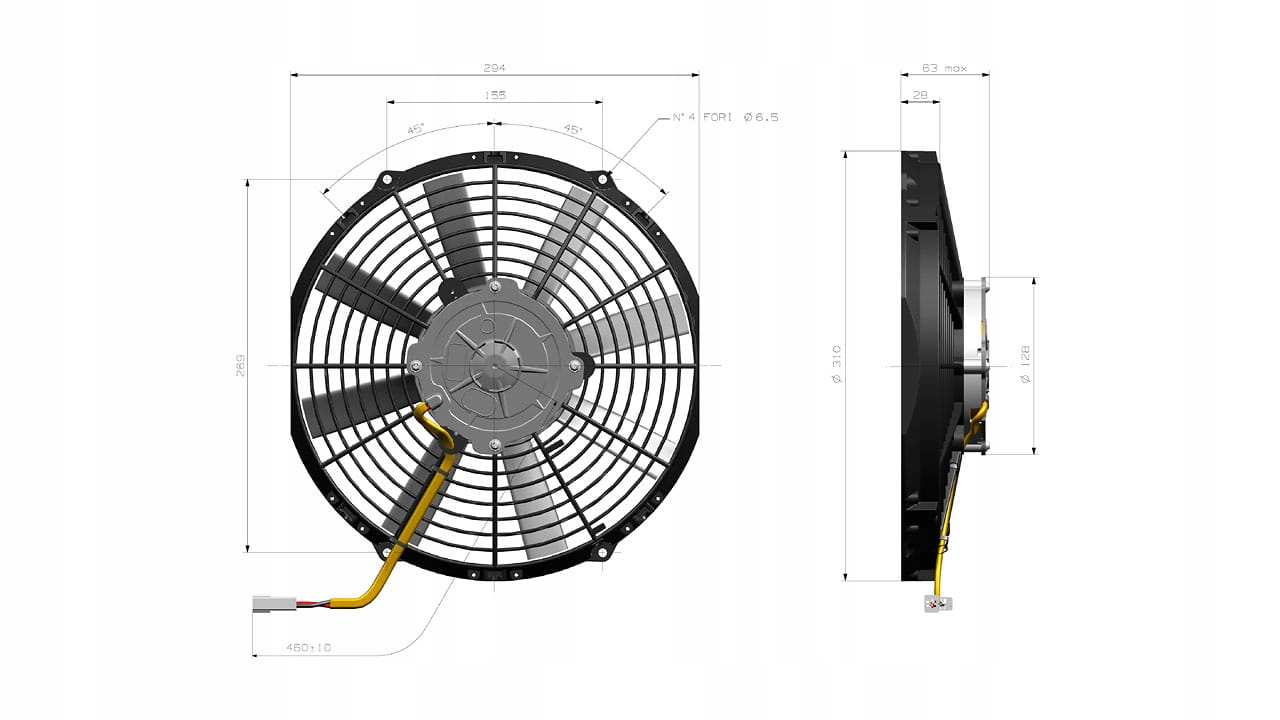 Wentylator GC 280mm 24V tloczacy VA09 BP50 C 27S