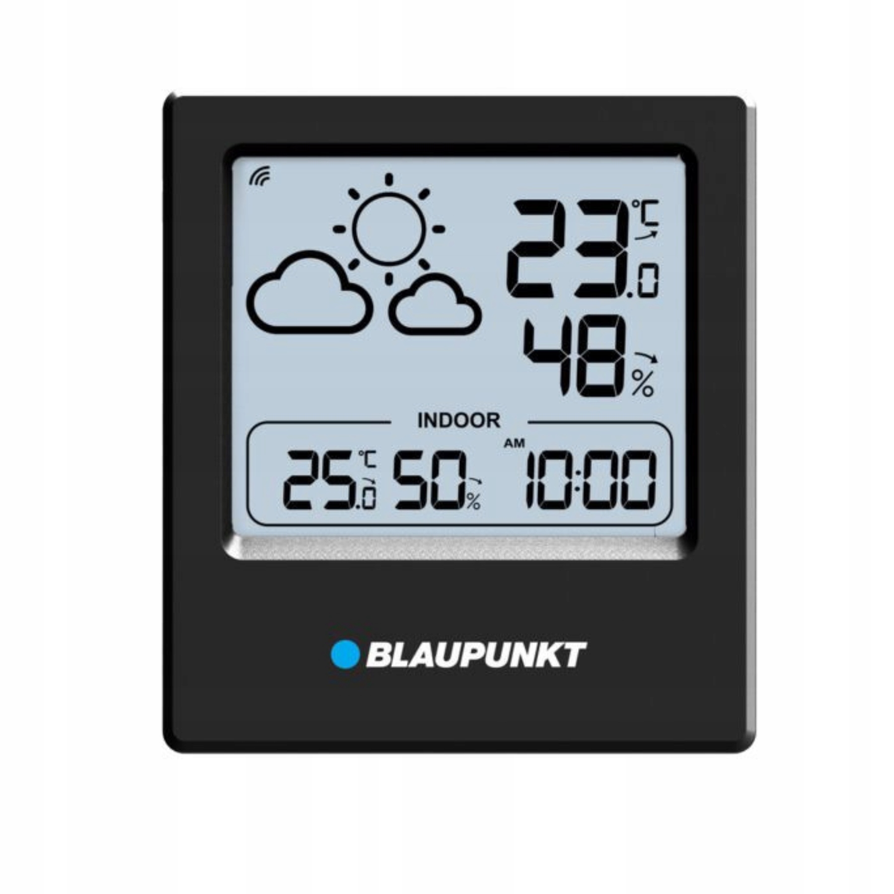 Stacja Pogody Blaupunkt Termometr Higrometr LCD Zegar