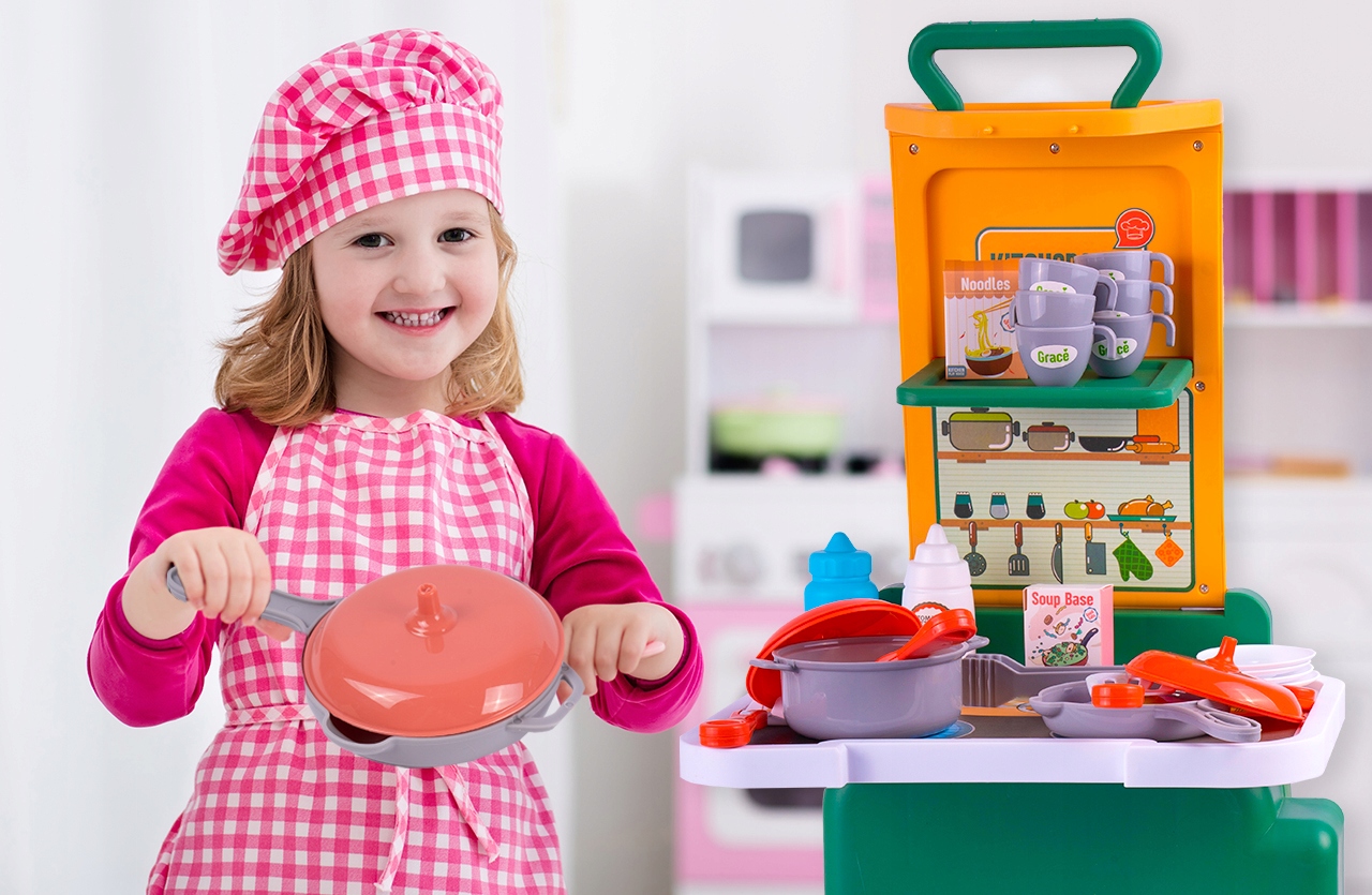 KÜCHENKOFFER KINDERTRACK LITTLE CHEF Geschlecht Jungen Mädchen