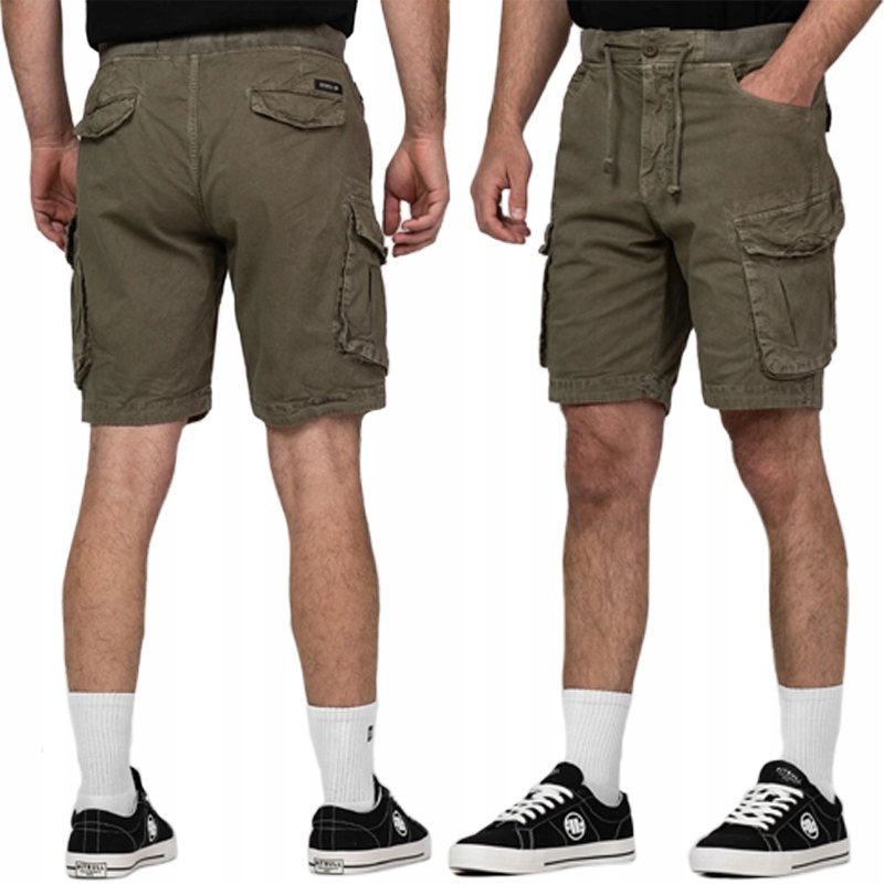 Pit Bull szorty Proctor Drawstring Cargo spodenki bojówki olive Ari M