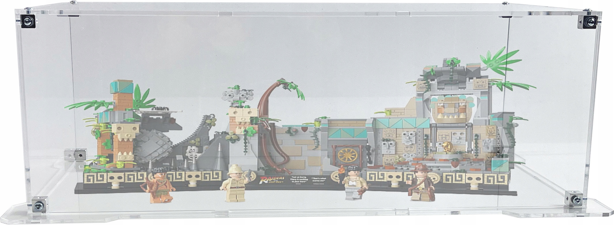 Vitrína s podstavcem pro stavebnici Lego 77015 Indiana Jones Chrámová soška