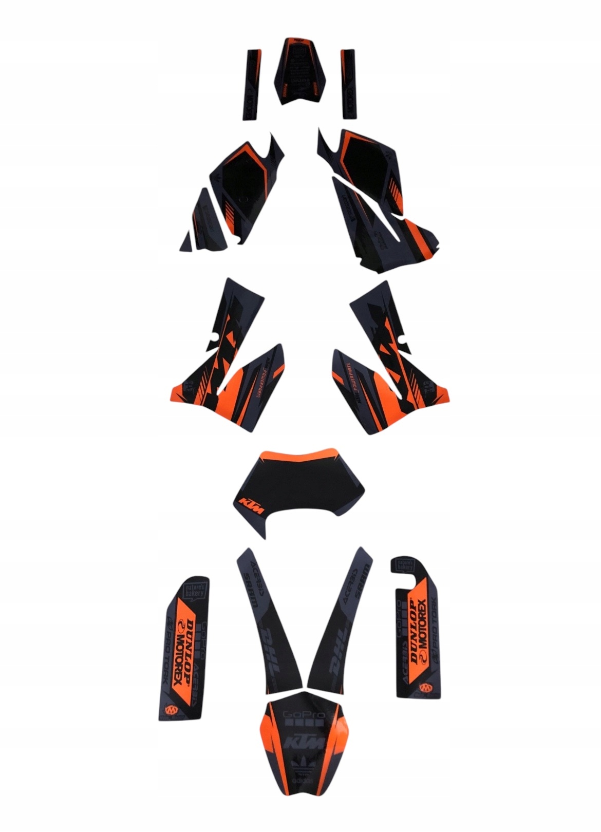 Ktm Exc Excf 05-07 Dýha Dark z Talianska Cubamoto