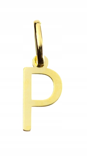 

Literka "p" Zawieszka Złota 333