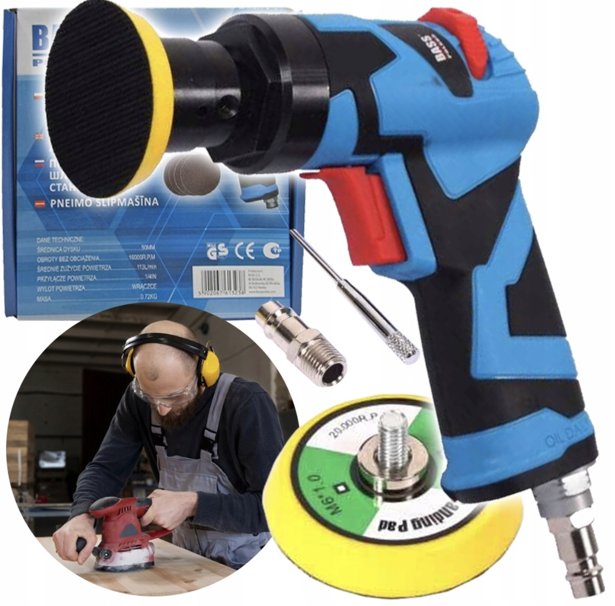 MINI PNEUMATYCZNA SZLIFIERKA KĄTOWA OSCYLACYJNA 2