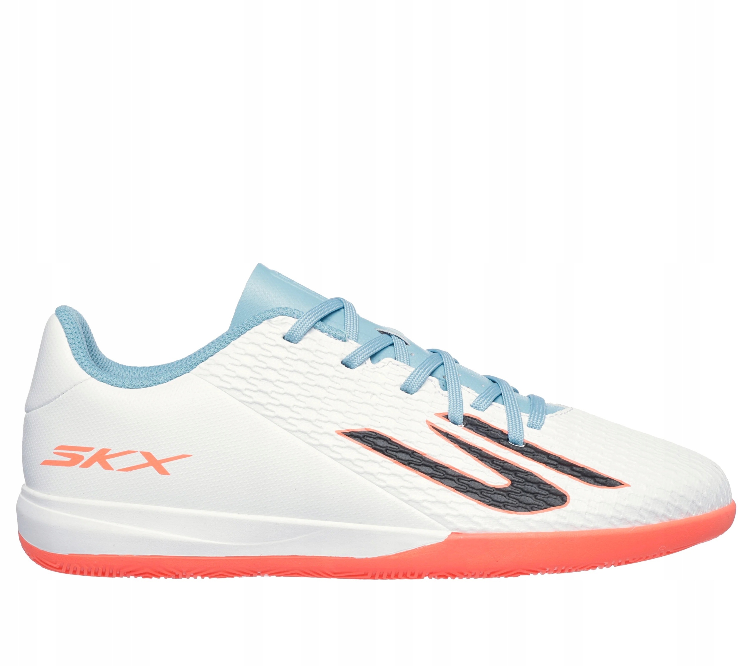 Halówki młodzieżowe Skechers SKX_2 Jr Youth IC biało/turkusowe 252168L Wt
