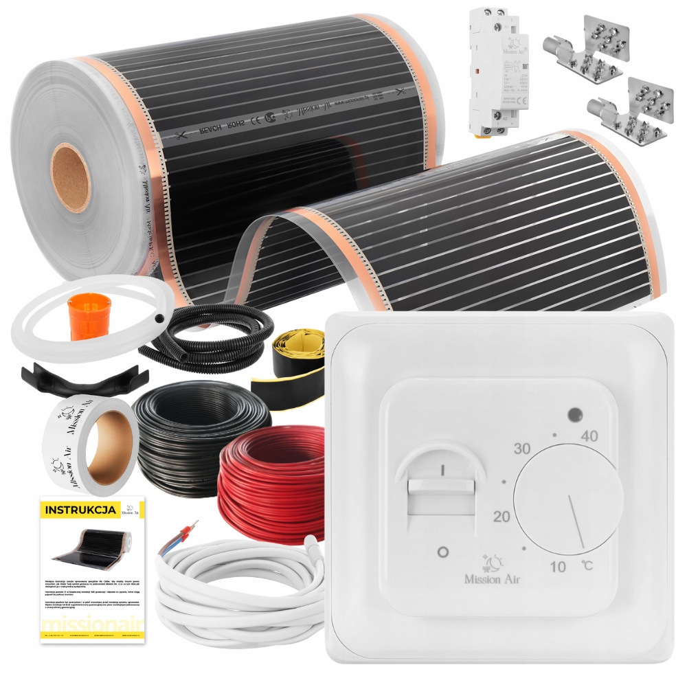 Set Fólia vyhrievacia podložka Infračervená 160 W 30 m²