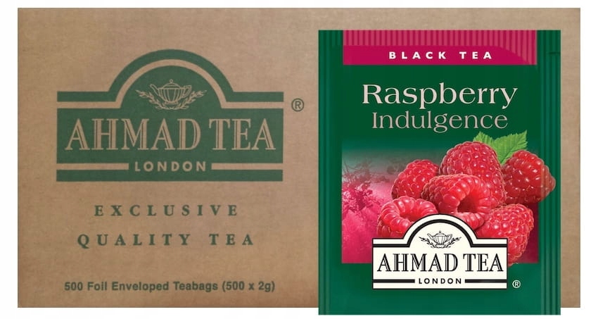 Ahmad Tea Herbata Czarna Malinowa 500 kopert Rasberry
