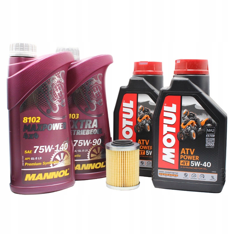 Zestaw Olejów Can Am Motul, Mannol I Filtr Oem Can-am