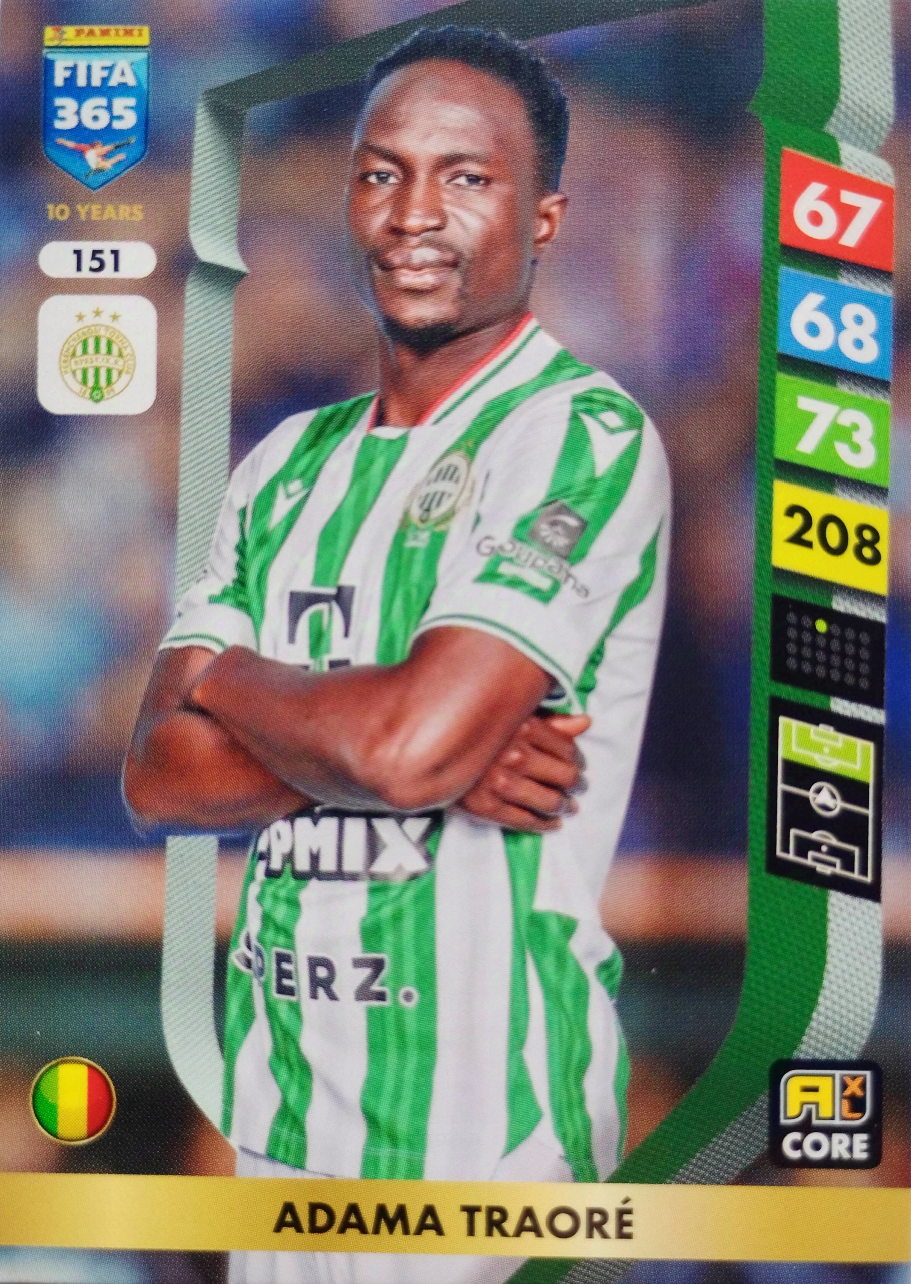 Panini Fifa 365 2025 Core 151 Adama Traore Ferencvaros
