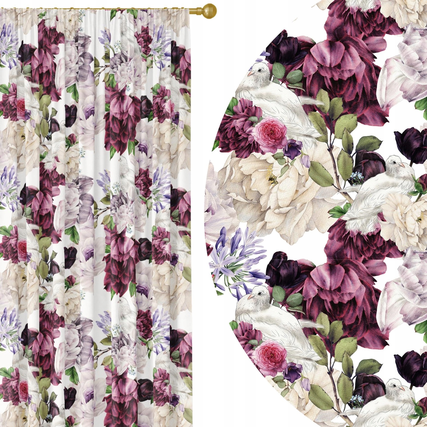 

Zasłony Gotowe Na Taśmie Zasłona Na Żabki 140x250