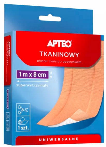 

Plaster Tkaninowy do cięcia cielisty 1mx8cm Apteo