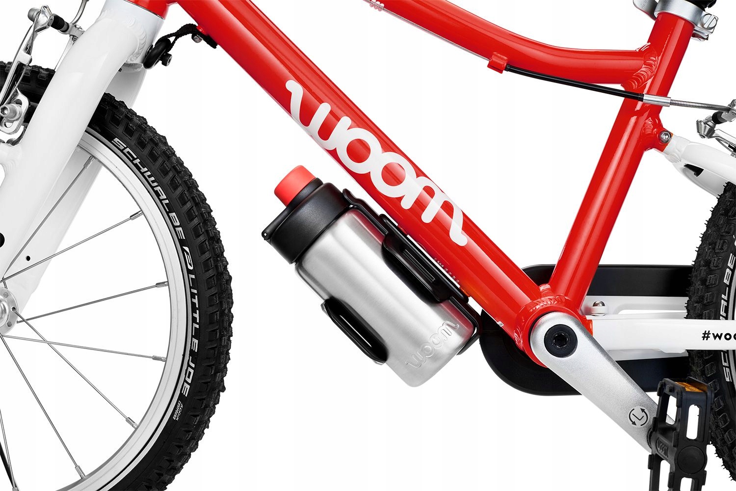 Bidon z koszykiem woom GLUG 500 ml srebrny Marka Woom